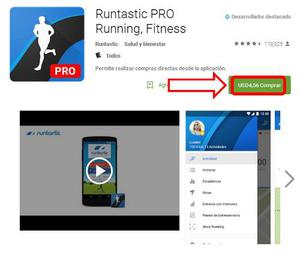 Runtastic Pro Running  Licencia De Google Play Store