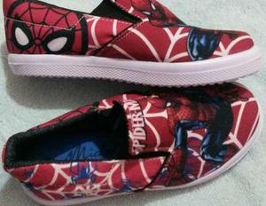 Zapatos De Niños Advsngers Capitán América, Spiderman