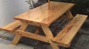 Mesa Picnic, Jardin, Terraza, Camping, De Madera Furte