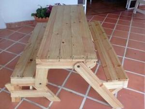 Mesa Tipo Picnic Plegable Adultos E Infantil