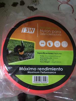 Nylon Para Desmalezadora Caudrado 3.3mm