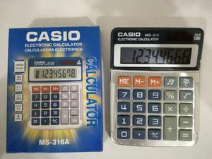 Calculadora Casio Modelo Ms 316a. 8 Digts. Al Mayor Y Detal