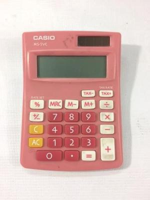 Calculadora Casio Ms-5vc Rosada/pink