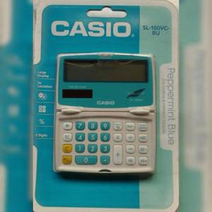 Calculadora Casio Sl 100vc-bu Azul Solar