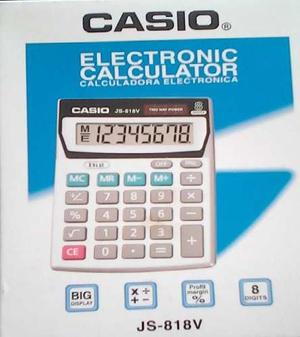 Calculadora De Mesa 8 Digitos Js-818v