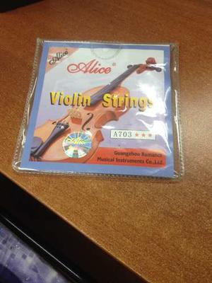 Juego De Cuerdas Alice A703 Para Violín