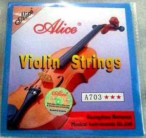 Juego De Cuerdas Para Violin Alice A703 - Todas Las Medidas