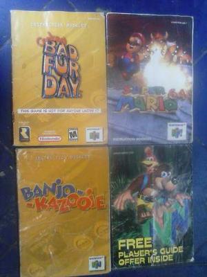 Manuales Y Cajas De Juegos De N64