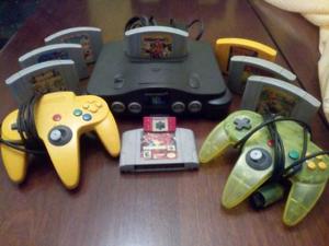 Nintendo 64 + 2 Controles + Expansion Pak - Sin Cable Vga