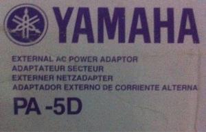 Adaptador De Corriente Yamaha Original Para Teclado Pa5d 12v