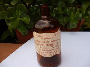 Antiguo Frasco De Farmacia
