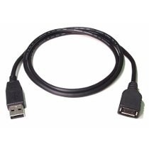 Cable Usb 2.0 Extensión Macho/hembra 1/5 Mts Negro