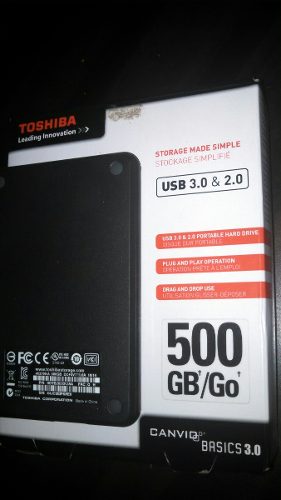 Disco Duro Externo 500gb Toshiba Usb 3.0 Nuevo En Su Caja