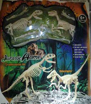 Juguete Esqueleto De Dinosaurios Armables Velociraptor