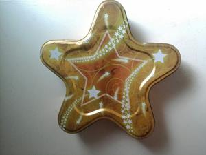 Lata Galleta Coleccion Utilitaria Decorativa Estrella Vintag