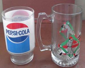 Vasos Pepsi De Colección Cristal