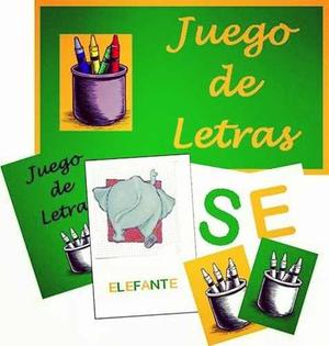 Juego Didactico De Letras Material Didáctico Prescolar