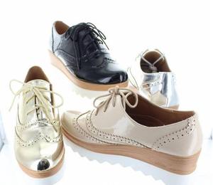 Zapatos Oxford Importados A La Moda De Plataforma Originales