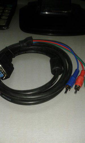 Cable Convertidor Vga A Rgb 1.8 M Nuevo Hd15m/3rgb