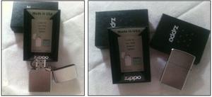 Encendedores Zippo Original Plateado, Con Su Estuche