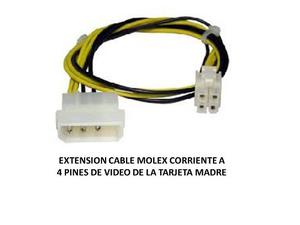 Extension Cable Molex Corriente A 4 Pines Video Tarjeta Madr