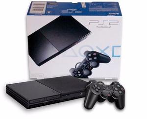 Playstation 2 Ps Chipeado Dos Controles Y Juegos