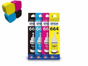Pack Tinta Epson Original L200/l210/l Colores 70ml