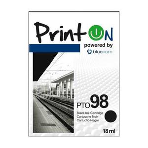 Printon Cartucho Compatible Con Hp #98, Negro Cwl Pto98