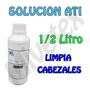 Solucion Limpia Limpiador De Cabezal Ati 1/2 L Epson Hp