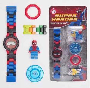 Reloj Super Heroes, Legos, Con 1 Figuras Digital Para Niños