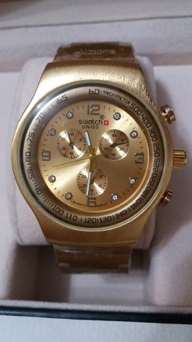 Swatch Acero Dorado Premiun