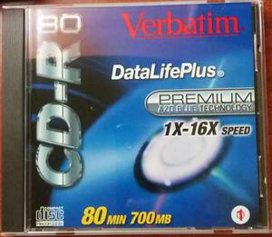 Cd-r 80min 700mb Verbatim Empaque De 20 Unidades C/u