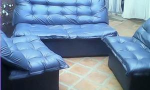 Hermoso Juego De Muebles Color Azul