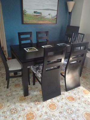 Juego De Comedor En Madera De 6 Puestos - Venta De Garage