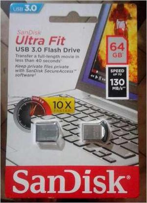 Pendrive Sandisk 64 Gb, Ultra Fit