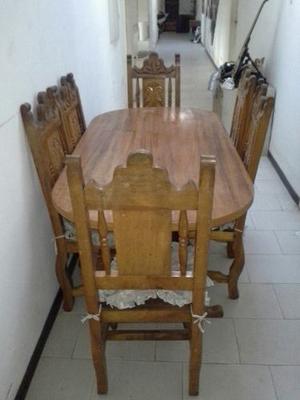 Juego De Comedor De Madera