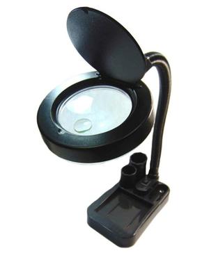 Lampara De Mesa Lupa Y Luz Led Para Tecnico Porta Pluma