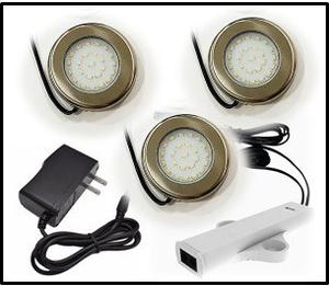 Lampara Led Sobreponer + Sensor + Transformador Cocinas Clos