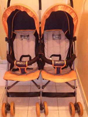 Coche Doble Masterkids Para Morochos Unisex