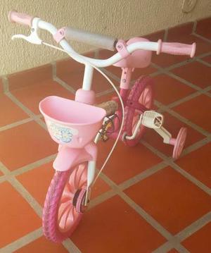 Bicicleta Para Niña De Flores. Impecable