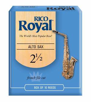 Cañas Rico Royal Para Saxo Alto #2 1/2 Caja De 12 Unidades