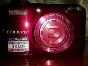 Camara Nikon Coolpix L28 Accesorios Memoria Y Forro