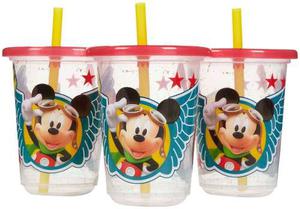 Combo 3 Vasos Antiderrame Mickey Mouse