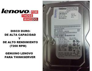 Disco Duro 500gb rpm Thinkserver Lenovo Servidor Ts 140