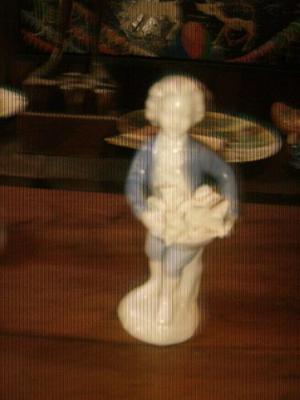 Figura Porcelana Gerold Porzellan Bavaria Joven Con Calas