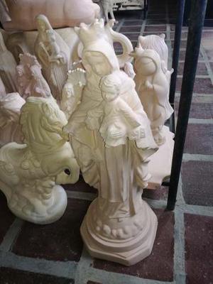 Virgen Del Carmen,rosa Mistica, Santa Eduvigis En Ceramica