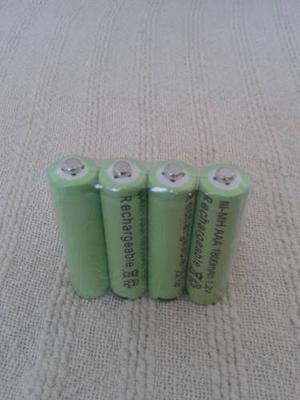 4 Pilas Baterias Recargables Aaa  Mah