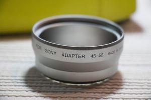 Anillo Adaptador De Lente Para Sony Dsc-s70 De 45 Mm A 52 Mm