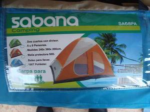 Carpa Para 8 Personas -sabana Camping Sa68pa