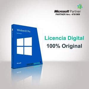 Licencia Retail Original Windows 8.1 Pro  Bit